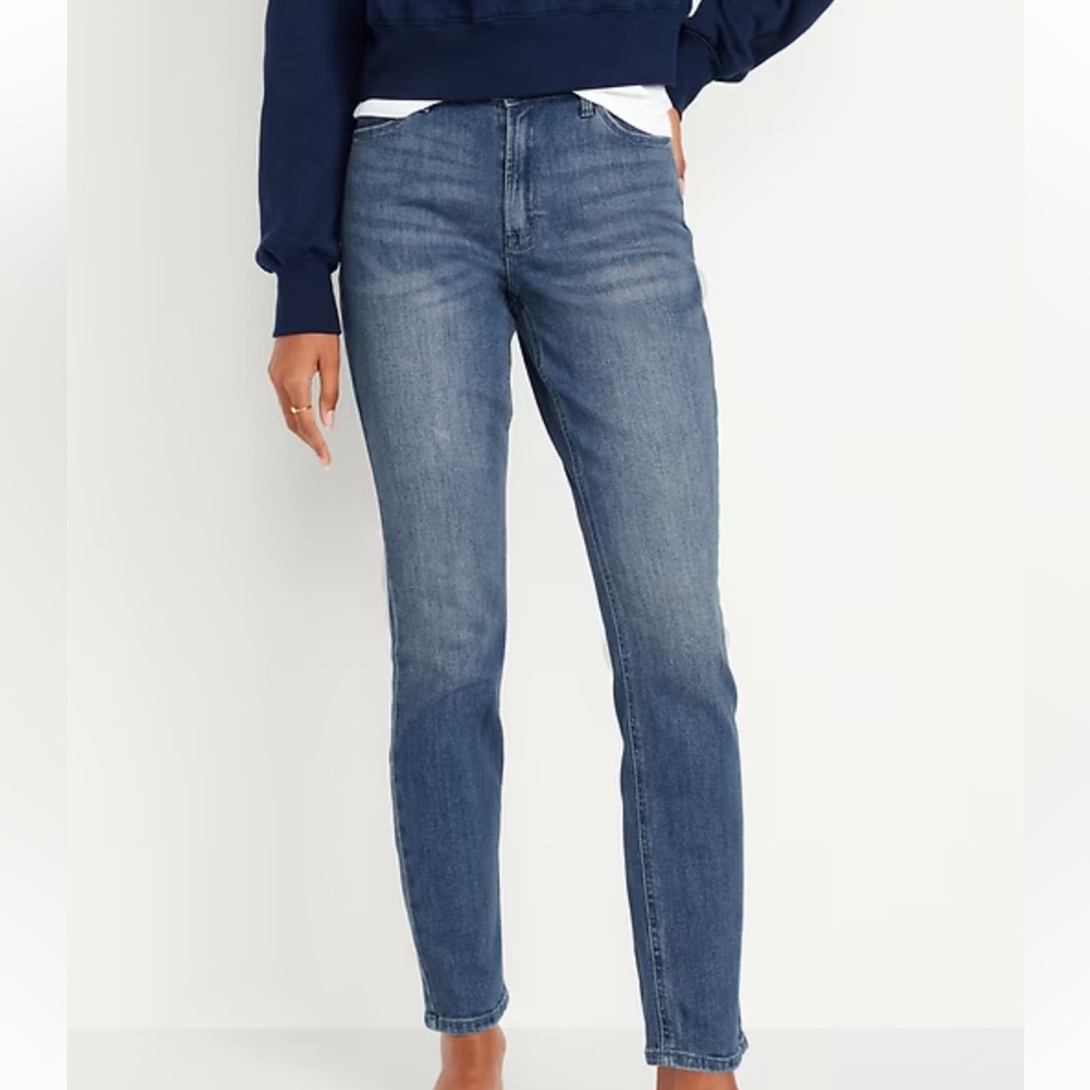Old Navy High-Rise Wow Straight Leg Jeans Size 16
